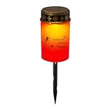 Generico Lumi da Tomba | Lampada a LED da Giardino,Decorazione Illuminazione a Pannello Solare per Sentieri Cimitero Giardino con Luce a Ricordo