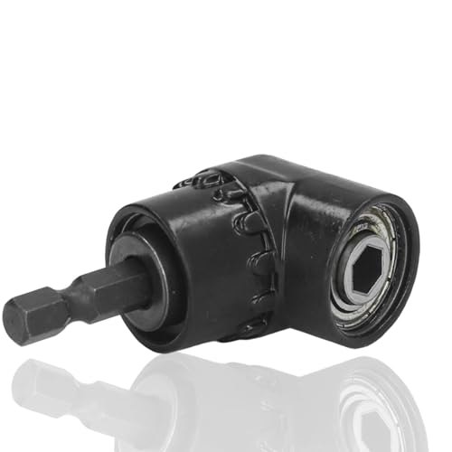 Right Angle Drill Adapter, right angle drill attachment, Angled Bit Holder Attachment 1/4in Hex Shank Accessory Power Drills Sockets Adapter
