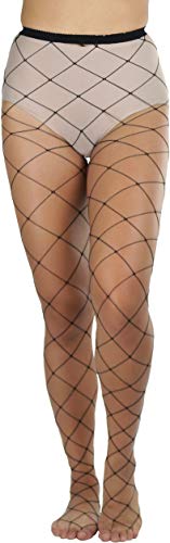 Image of ToBeInStyle Women's Sexy Vibrant Fine Classic Fishnet Full Footed Pantyhose