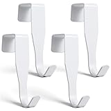 Ymapinc 4Pack Door Hooks for Hanging, Single Hook Over Cabinet Door, Mini Wreath Hanger for Kitchen Towel Holder Bathroom Laundry