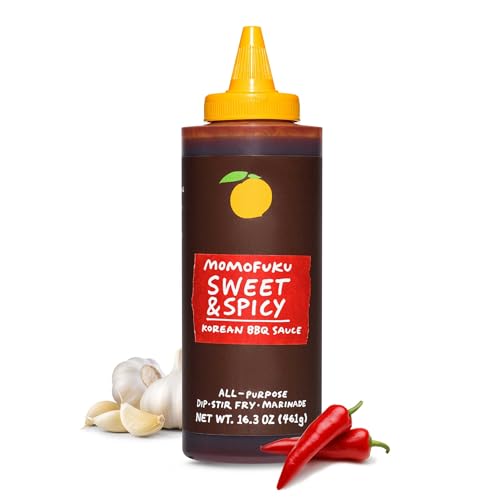 Momofuku Sweet & Spicy Korean BBQ Sauce with Gochujang, Black Pepper, Soy & Garlic for Stir Fry, Barbecue, and Marinade; Umami flavor with Low Spice