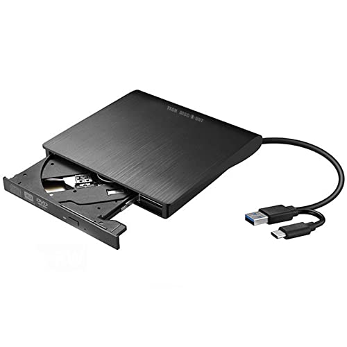 Graveur de DVD 3.0 USB Type-C Mobile - Haute Vitesse de Lecture Haute Fidélité