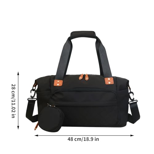 Sac à langer de voyage noir idéal pour le camping et la randonnée avec bébé