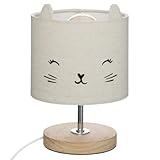 Marque : Atmosphera for Kids Atmosphera for Kids - Lampe à Poser Déco Chat 21cm Gris