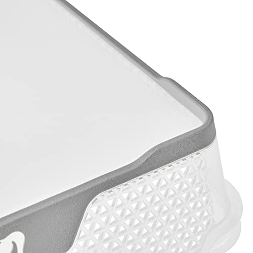 keeeper Stapelkorb, Rutschfest, DIN A4, 36 x 26,5 x 7 cm, Jonas, Nordic Grey