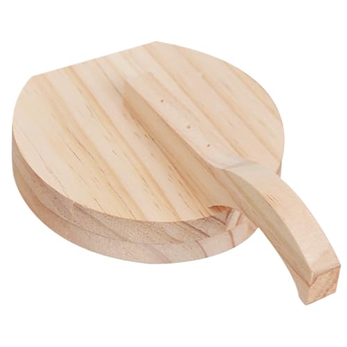 BEAHING Presse à Tortilla Ronde en Bois Naturel 16, 5 cm, Presse à Tortilla de maïs avec poignée, Outil de pâte, pour tortillera Mexicaine Maison Roti Chapati Taco