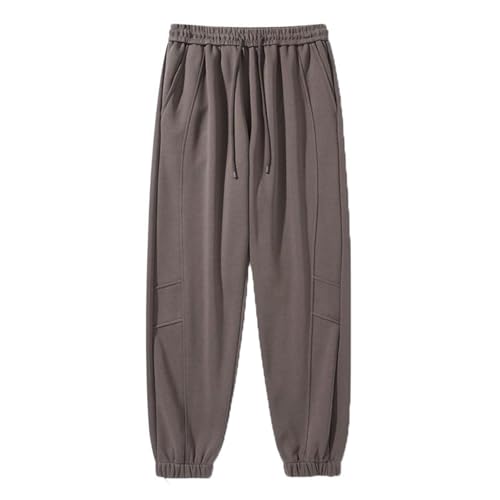 Men's Pants Knit Cotton Spring Summer Loose Sport Casual Cuffed Sweat Trouser for Men2