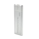 HWAYO USB 3.1 Portable NVMe SSD Enclosure Case for M.2 M Key NVMe SSD, Silver