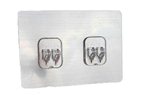 DELICATE Multipurpose Magic Self Adhesive Sticker for Bathroom Corner Shelves Wall Max Plastic Only Sticker - 12 * 8 cm || Pack of_ 2