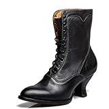 Erocalli Women Wedding Bridal Boots Victorian Boots Renaissance Boots Goth Witch Stuff Boots White...