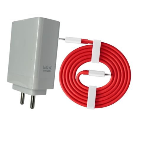 Image of Original Rapidly Fast SuperVOOC Charger Compatible with Oneplus | 11 Pro | 11 R | Nord CE2 | Nord CE 4 | Nord CE Lite 5G (Adapter*Cable) | C to C | 160WT GFR660
