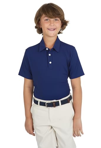 IBKUL Athleisure Wear Sun Protective UPF 50+ Icefil Cooling-Youth Solid Short Sleeve Polo-94199B