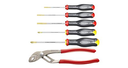 Facom AT5.170PB Screwdriver and Pliers Set 5 Pieces