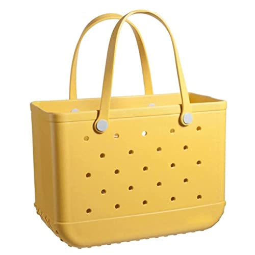 Bolsa de Playa Grande de Goma EVA con Agujeros   Bolsa de la Compra Lavable y Portátil