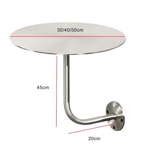 Table basse ronde petite table d'appoint portable de jardin 50x45cm