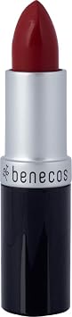 Benecos Natural Lipstick Catwalk - Beautiful Deep Red Shade - Long Lasting Gorgeous Color, Soft & Smooth Moisturized Lips, Organic, Vegan