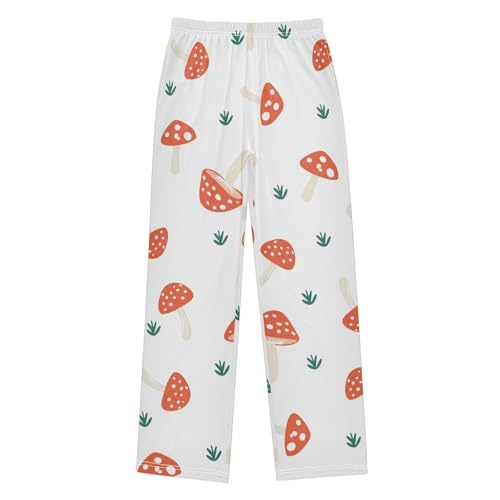 Oyster Mushroom Boys Pants Boys Athletic Pants Long Pant for Boywith Pockets Wide-Leg Size 6-14Y