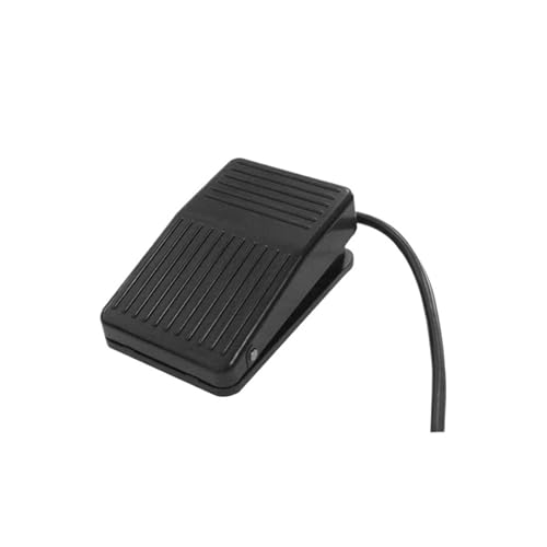 Interrupteur d'arrêt d'urgence FS-1 commutateur au pied momentané argenté 10A/250V AC anti-glisse