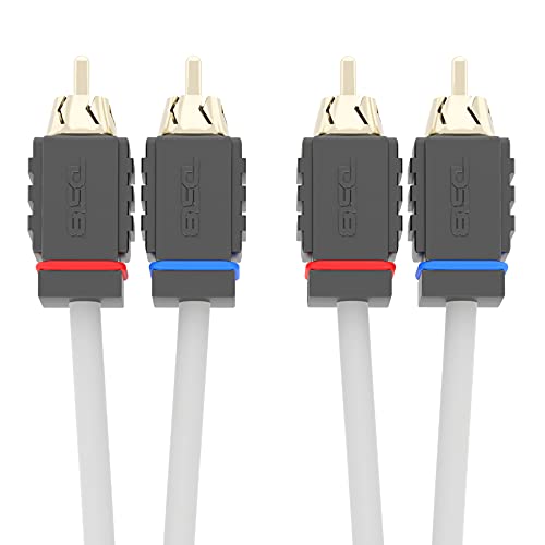 Cable RCA marino de cobre OFC DS18 MOFCR con aislamiento antiruido de 6 pies 7