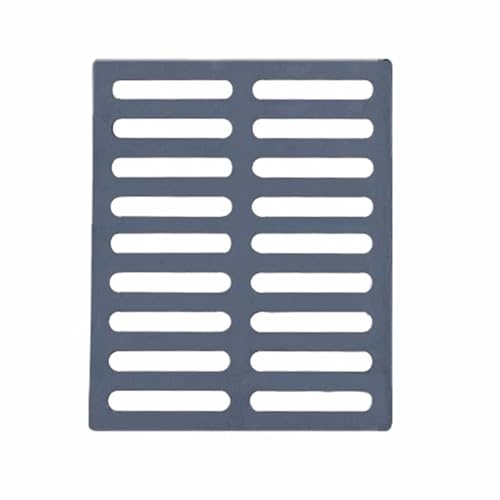 RTTZBOZ Arqueta con Tapa de Hierro Fundido para Sumideros, Tapa de Drenaje Exterior para Bloquear Escombros, para Entradas de Vehículos, Concreto y Patios(60x60cm/24x24in)