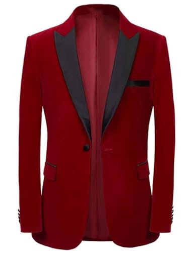 Blazer pour dîner en velours luxueux veste de smoking chic homme