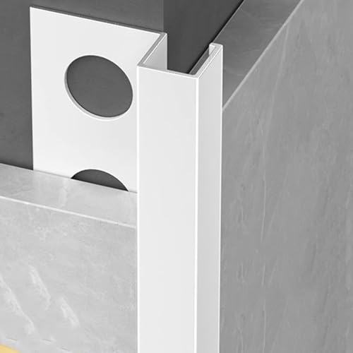 Perfil de ángulo decorativo para bordes de suelo y pared, acabado mate para una protección elegante