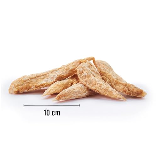 Dogs'n Tiger Adult Hundesnacks, Päuschen, Hundeleckerlis aus 99% Fleisch– artgerechter Hundesnack ohne Zucker, Getreide & künstliche Aromen – gut verträglich (gefriergetrocknete Hühnchenbrust, 4X 80g