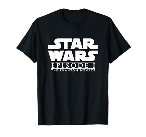 Star Wars Episode I t-shirt noir Phantom Menace vêtement coton col rond disponible en taille S à XXL