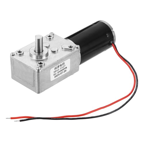 Moteur réducteur 24V CC 60 tr/min sourcing map avec arbre en D 8mm à couple élevé