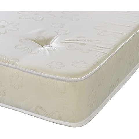 eXtreme comfort ltd The Gold Damask Essentials Comfort Tufted Mattress - Great For Kids, Bunk Beds, Cabin Beds Etc (3ft Standard UK Single) Cover
