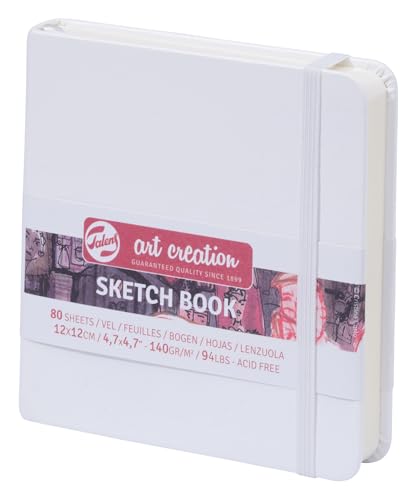 Talens Art Creation Sketchbook - 12x12 cm, 140g, 80 Sheets, Acid-Free Paper for Drawing & Journaling