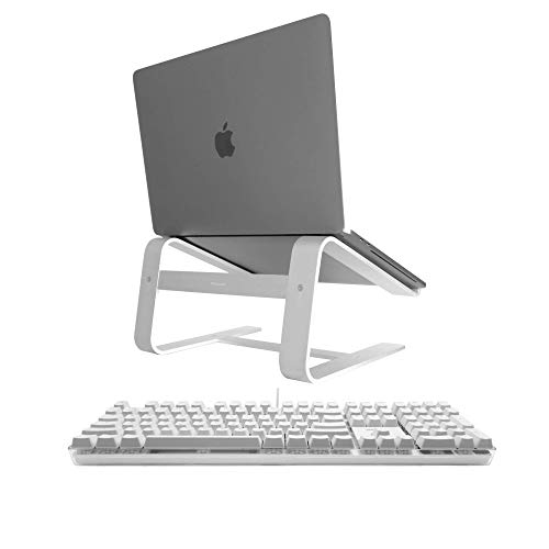 Macally Backlit Keyboard for Mac and an Ergonomic Laptop Stand, Ultimate MacBook Accessories