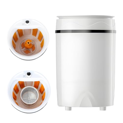 Portable Shoes Washing Machine - Compact 15'×15'×24' Mini Washer with Removable PA Soft Brush for Shoes, 7kg Lightweight with Handle, 3 Functions: Wash...