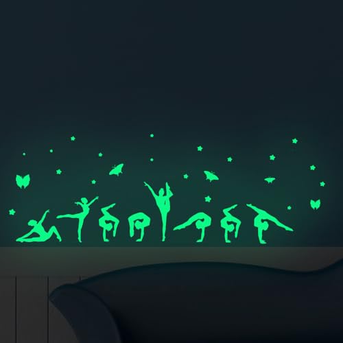 Glow Gymnastics Wall Stickers