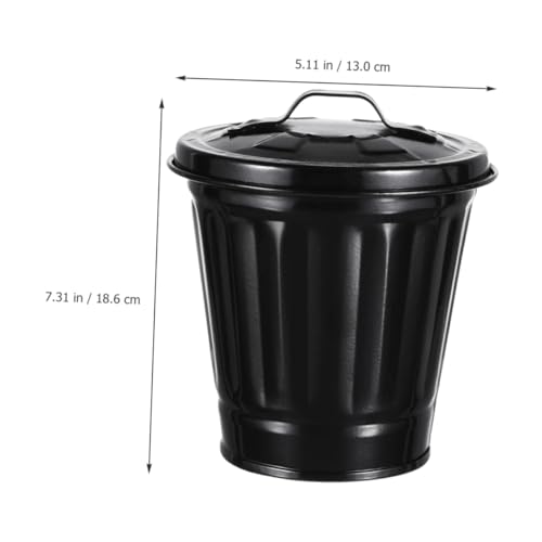 Conjunto de 4 canecas de basura con tapa para cocina miniatura 3
