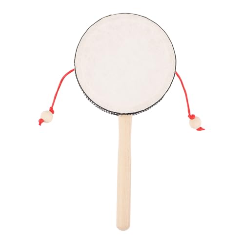 ledmomo 木製手揺らしガラガラ ベビーリズム楽器 知育 幼児向け音感刺激 おもちゃ クリスマス 誕生日 に