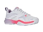 K-Swiss Women's Speedex Tennis Shoe, White Orchid Petal Neon Blaze, 6 UK
