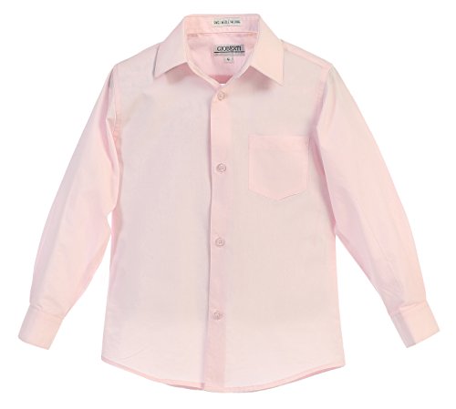 Image of Gioberti Boys Long Sleeve Solid Dress Shirt