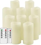Flameless Candles,Salipt LED Flickering Candles Set of 10 (H 4