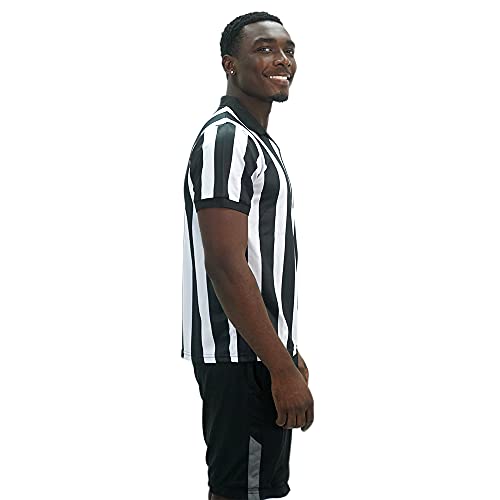 image for PAIRFORMANCE Professional Referee Shirt Uniform Black & White Striped 