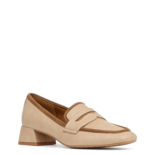 Image of Donald Pliner Women's Tristina Penny Loafer Heel - 1.3 inch Block Heel Shoes for Comfort, Slip On Women's Heels