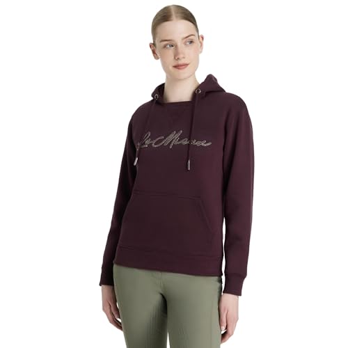Sweat à capuche LeMieux Elspeth femme Damson pull équestre chaud