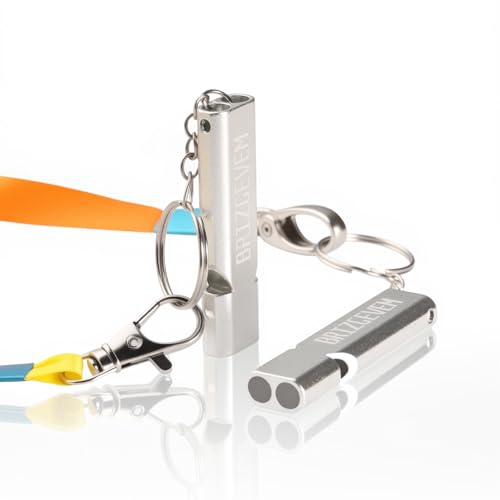 Survival Whistles 4-Pack & 6-Pack, Aluminum Emergency Safety Whistle with Lanyard and Keychain, Waterproof & Unbreakable for Hiking, Camping, Dog Training, Coaching, Emergency Kits - Image 3