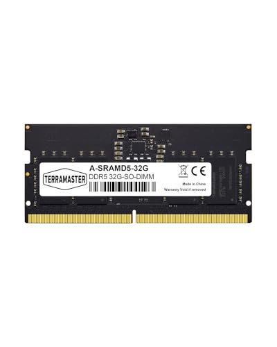 TERRAMASTER 32GB DDR5 RAM SO-DIMM 4800Mhz for F8 SSD, F8 SSD Plus, F2-424, F4-424, F4-424 Pro, F4-424 Max, F6-424, F6-424 Max, T9-500 Pro, T12-500 Pro, U8-500 Plus, U12-500 Plus