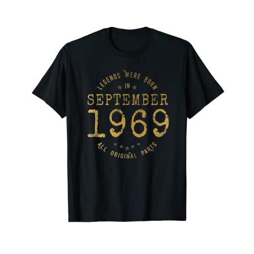 53 años Cumpleaños Las Leyendas nacen en Septiembre de 1969 Camiseta