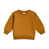 Caractéristiques : chandail à manches longues pour enfants; manches longues, col rond, couleur unie; coupe ample confortable pour le corps de l'enfant