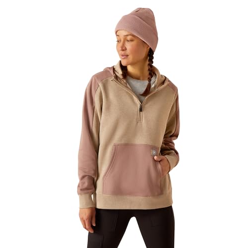 Ariat Women's Rebar Colorblocked 1/2 Zip Hoodie