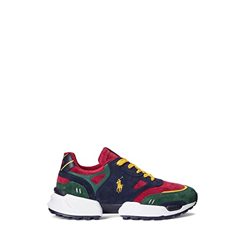 Image of POLO RALPH LAUREN Suede Leather Mesh-Polo Jgr Pp-Sneakers-Low Top Lace