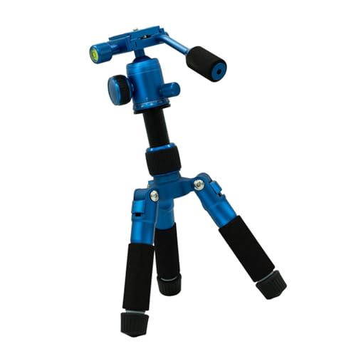 Petit trépied 5 sections Rotation à 360 degrés en aluminium léger pour appareils photo reflex numériques caméscopes vidéo Support de connexion Trépied en...