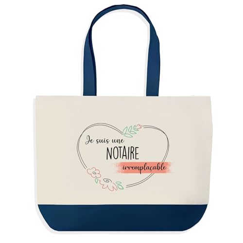 Sac bleu notaire irremplaçable grand sac de shopping Planetee